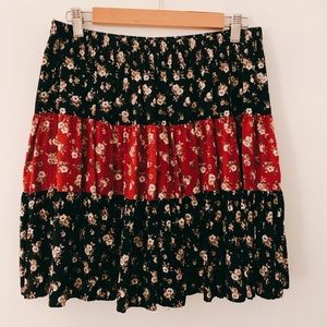 Vintage Floral Prairie Skirt